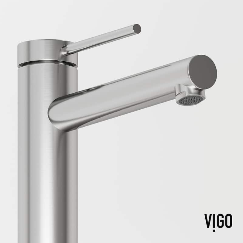 Vigo VG03037 Jewel 1.2 GPM 11" H Single Handle Single Hole Vessel
