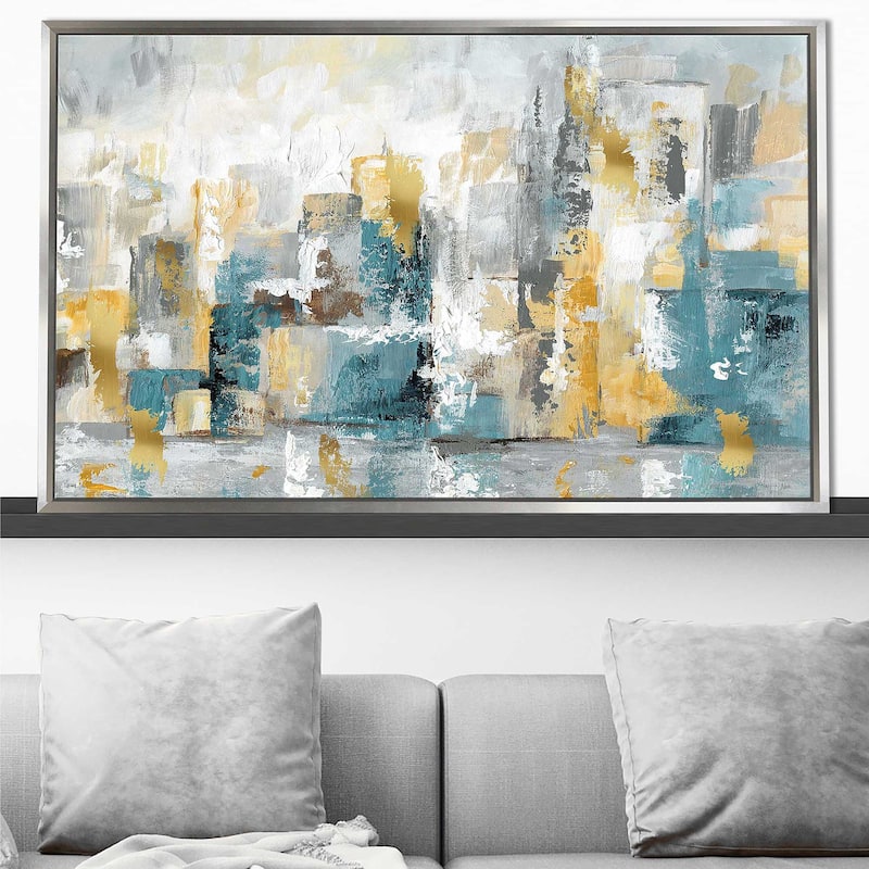 "City Views I" Print on Floating Canvas
