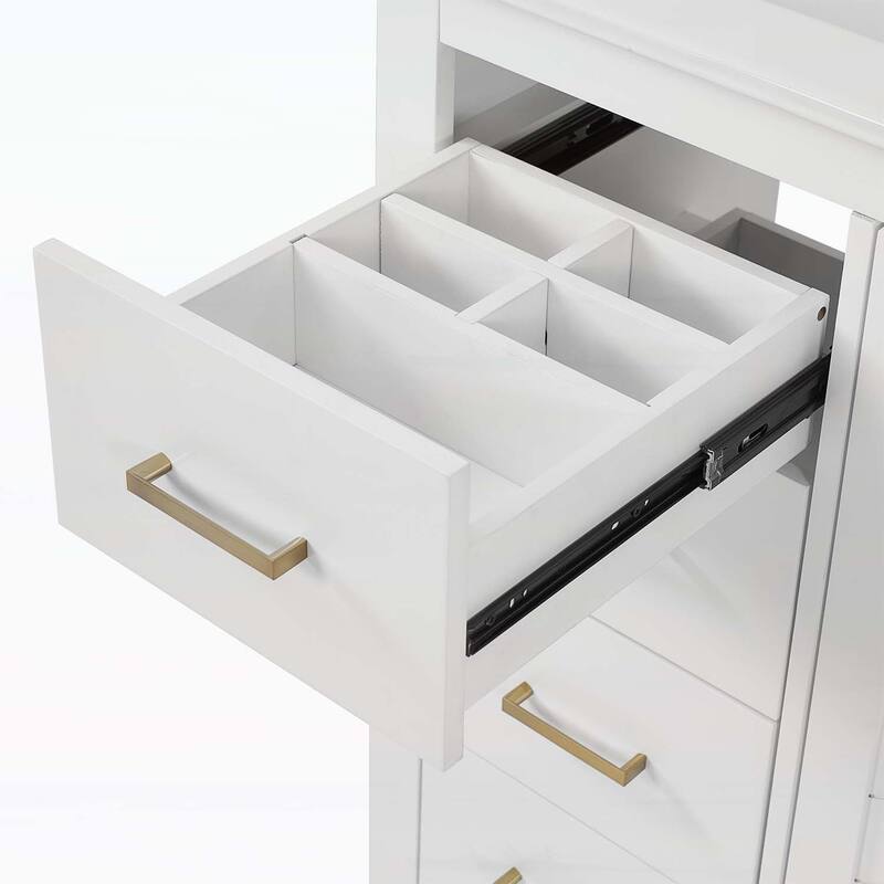 Freestanding Vanity Set with 3 Drawers& Soft Closing Doors