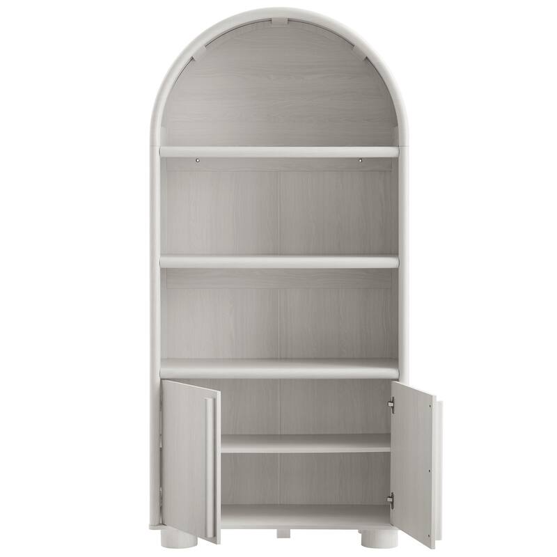 Bellamy Tall Arched Display Cabinet Bookcase