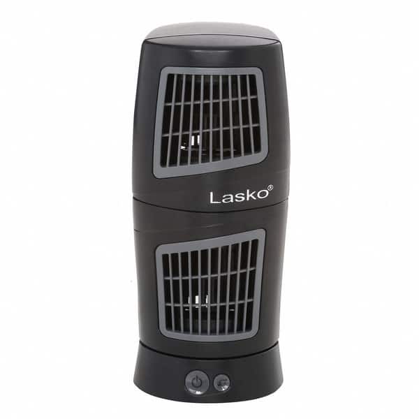 Shop Lasko 4911 Twist Top Tower Fan Black Overstock