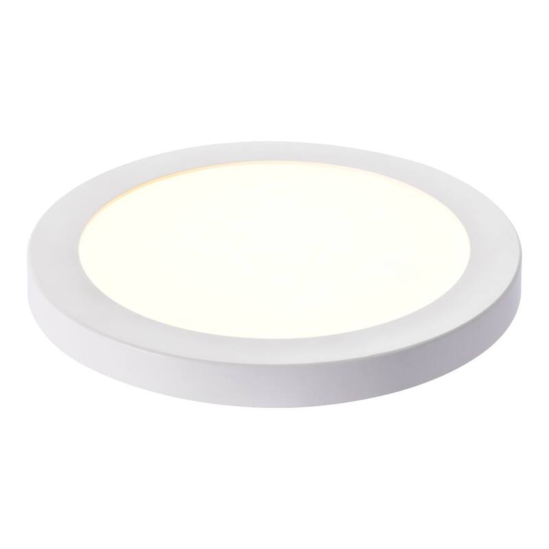 White Round Flat 3000K 4000K 5000K Integrated LED Flush Mount Ceiling Light Disk Light for Hallway Living Room