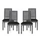 preview thumbnail 6 of 58, Regina Wood and Cane Upholstered Dining Chair (Set of 4) by Christopher Knight Home