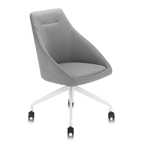Furniture of America Danyal Mid-Century Two-Toned Swivel Desk Chair