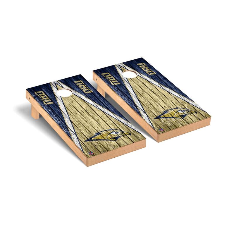 Oral Roberts ORU Golden Eagles Weathered Cornhole Board Set