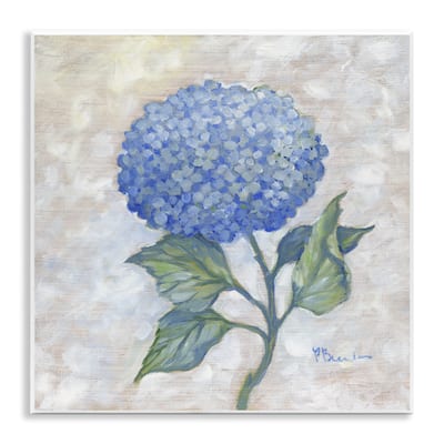Stupell Traditional Blue Hydrangea Bloom Wall Plaque Art Design By Paul Brent