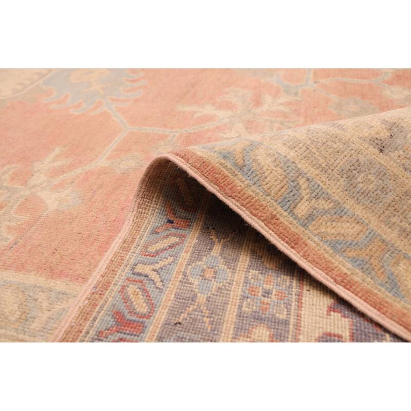 ECARPETGALLERY Hand-knotted Finest Ghazni Coral Wool Rug - 8'10 x 11'8