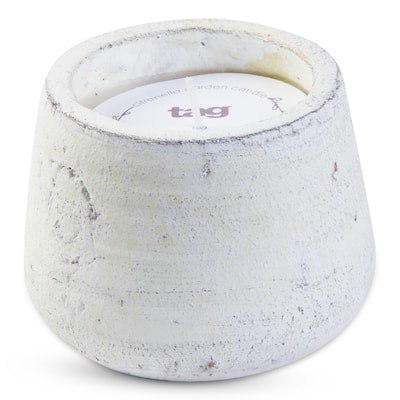 Nomad Citro Pot Cream Decorative Jar Candle with Citronella, 5oz, 9hrs Burn Time, Perfect for Spring and Summer