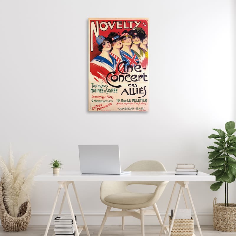 Stupell Vintage Novelty Concert Canvas Wall Art Design By Marcus Jules
