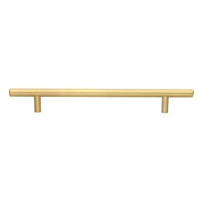 GlideRite 7-inch CC Solid Satin Gold Cabinet Bar Pulls (Pack of 10)