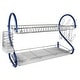 preview thumbnail 2 of 2, Better Chef DR-226B, 22-Inch, 2-Tier, Chrome Plated Dishrack in Blue