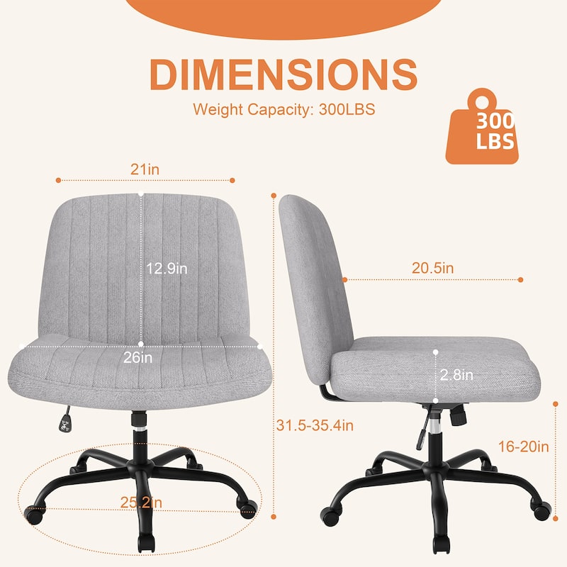 Futzca Swivel Office Ergonomic Chair with Adjustable Height & Tilt