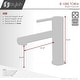 preview thumbnail 4 of 11, STYLISH Stainless Steel Single Handle Single Hole Bathroom Faucet - Faucet Height: 6 3/8" Spout Height: 3 7/8"