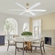 preview thumbnail 4 of 13, Parrot Uncle 72-inch Gold Modern Propeller DC Motor Ceiling Fan with Light and Remote