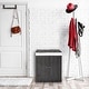 preview thumbnail 7 of 5, Seville Classics Lidded Foldable Portable Rectangular Laundry Hamper Basket with Washable Liner