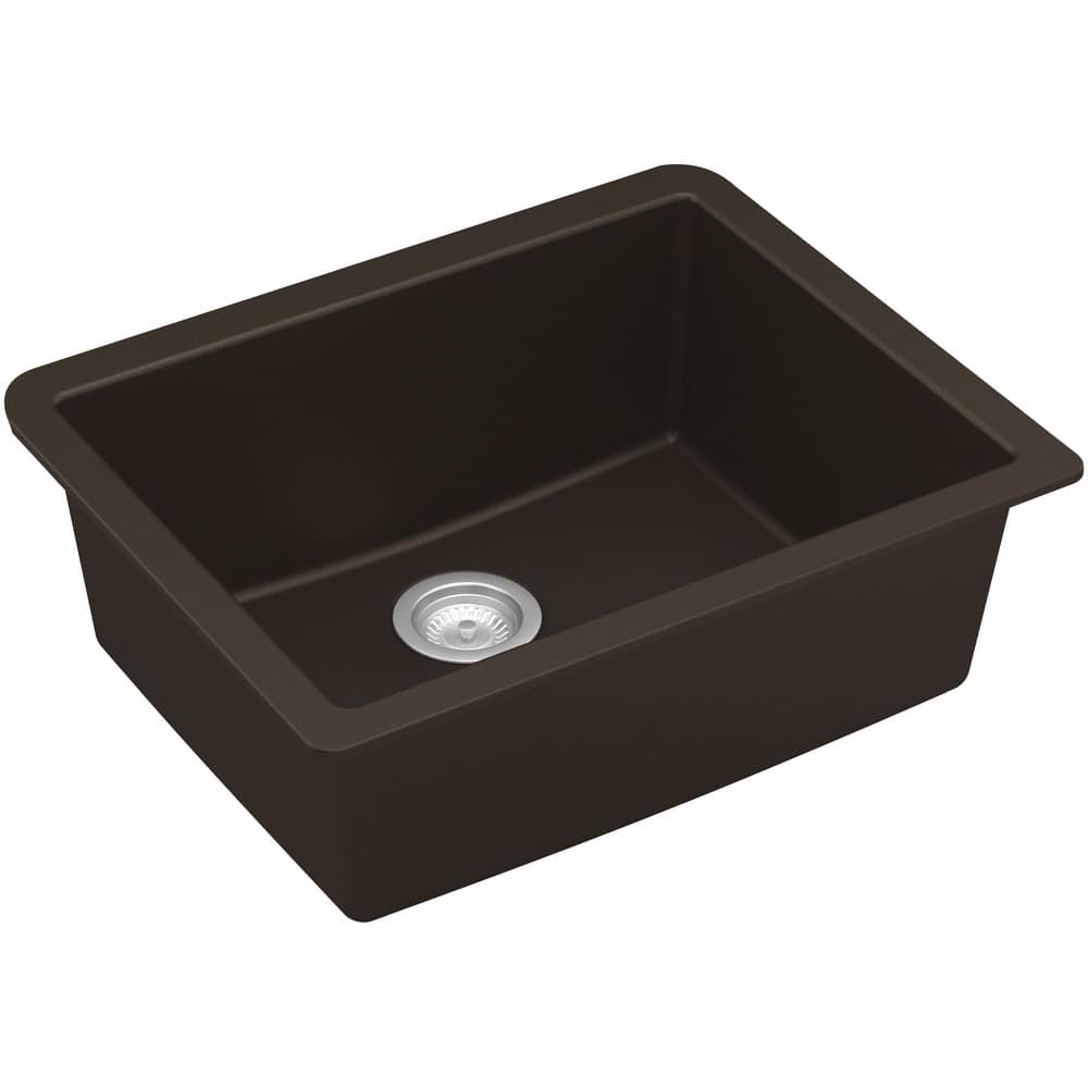 Karran USA QU-820 Quartz QU 24-3/8" Undermount Single Basin Quartz