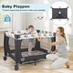 preview thumbnail 8 of 19, Costway 4 in 1 Convertible Portable Baby Playard - See Details