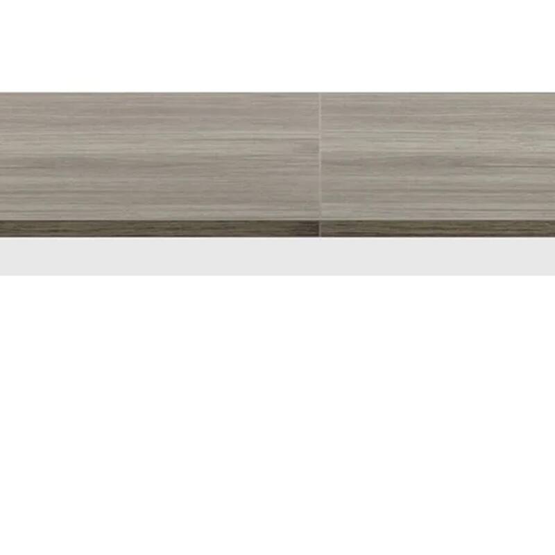 Jack Conference Table, 79 Inch Rectangular Gray MDF Top, White Metal