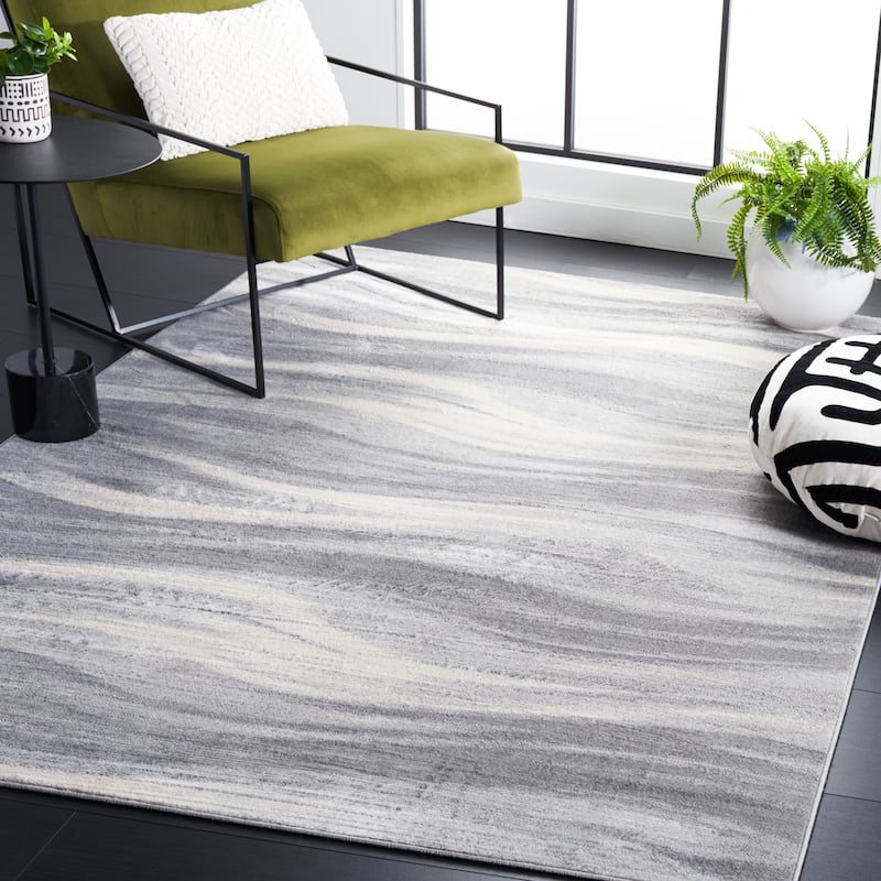 SAFAVIEH Jasper Marcie Modern & Contemporary Rug - 9' x 12' - Grey/Ivory