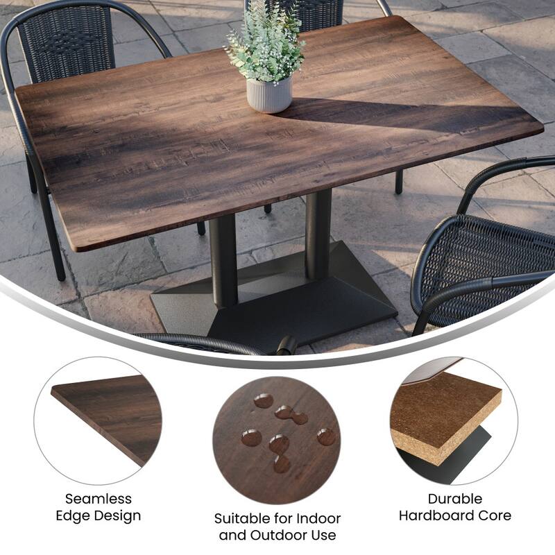 Commercial HPL Wrapped Seamless Scratch and Stain Resistant Tabletop