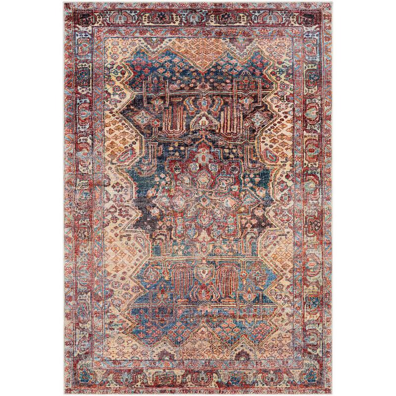 Livabliss Cardozo Vintage Machine Washable Area Rug