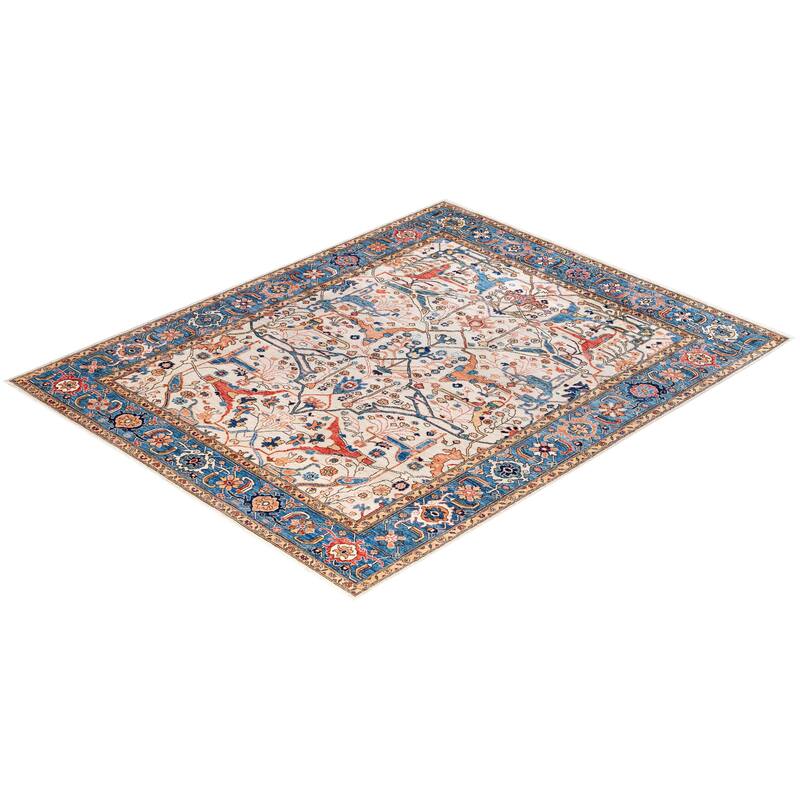 Serapi One-of-a-Kind Hand-Knotted Area Rug - Ivory - 7' 11" x 9' 10"