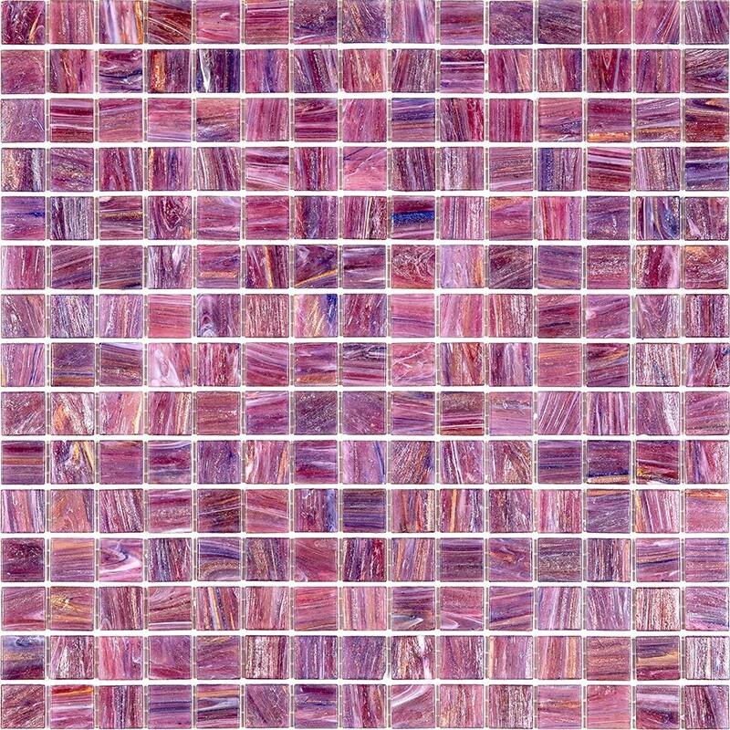 Apollo tile 12" x 12" Celestial Glossy Copper Rose Red Glass Tile (20 sq ft/case) - 20 Pack