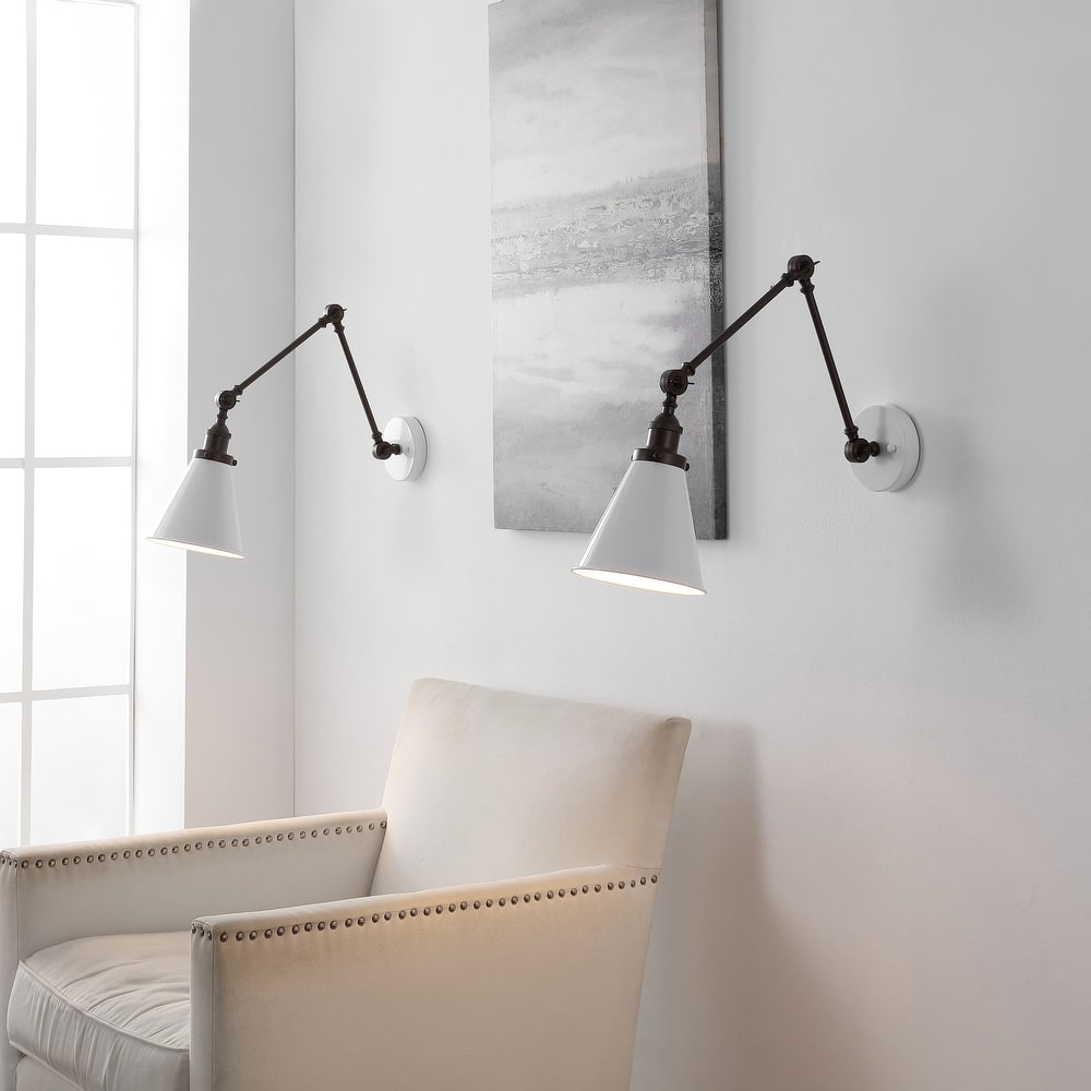 Rover 7" Adjustable Arm Metal LED Wall Sconce by JONATHAN Y
