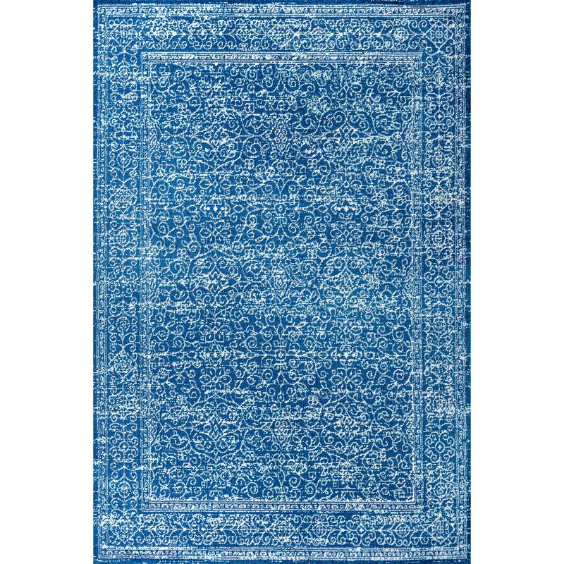 JONATHAN Y Scala Filigree Area Rug - 5 X 8 - Blue