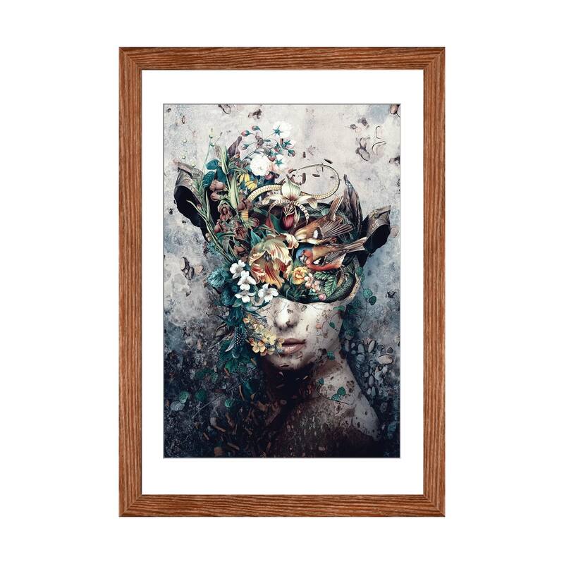 iCanvas "Source Of Life" by Riza Peker - Walnut - 24x16x1