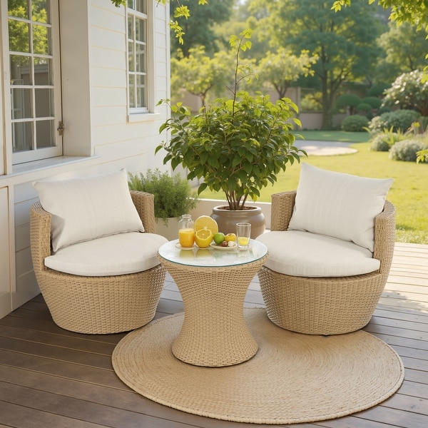 正規激安 Christopher by Set Chat Wicker 3-piece Kono Knight On - Home ファンデーション