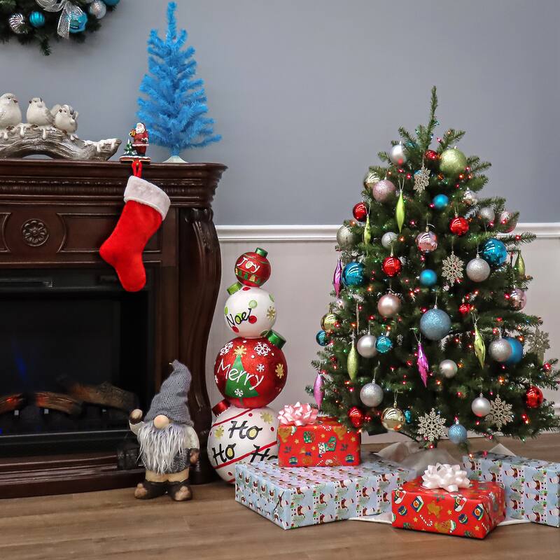 National Tree Company 4.5 ft. Fir Pre-lit or Unlit Artificial Hinged Tree - 4.5 Foot