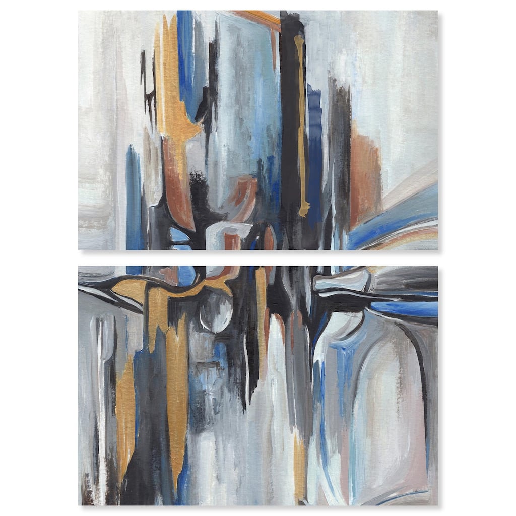 Meditation Mood Canvas Set of 2 by Art Remedy, Gallery Wrapped