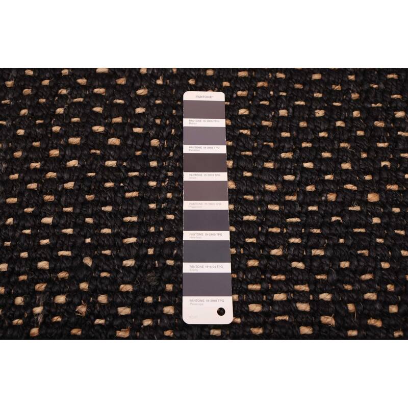 ECARPETGALLERY Flat-Weave Palas Denizli Black Jute Rug - 5'2 x 7'6
