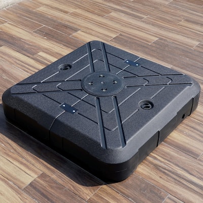 Furniture of America Maximus Outdoor Black Square Umbrella Base