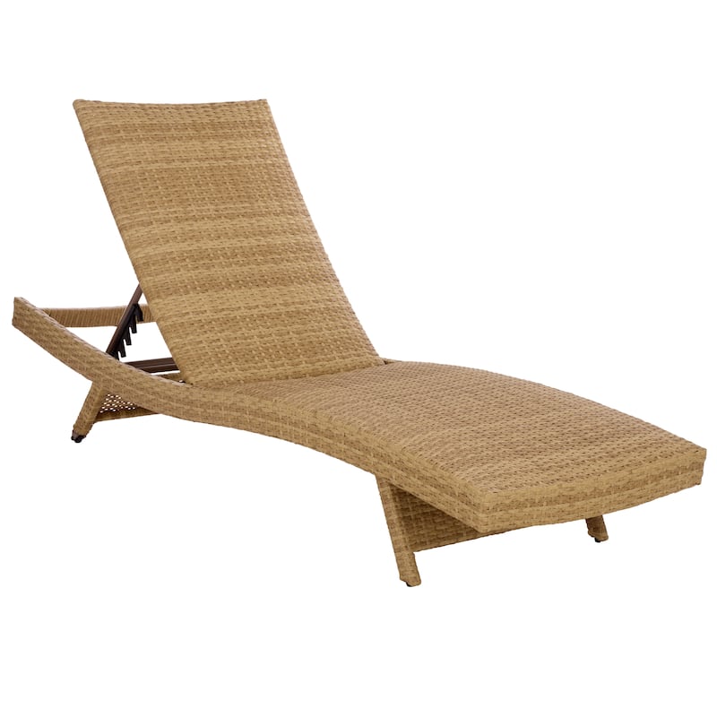 SAFAVIEH Outdoor Living Alex Quick Dry Foam Lounger - 78"W x 26"D x 15"H
