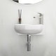 preview thumbnail 5 of 6, 16 in. x 11 in. White Ceramic Rectangle Wall Mount Bathroom Sink with Single Faucet Hole (Right Faucet Hole) - 16x11 inch