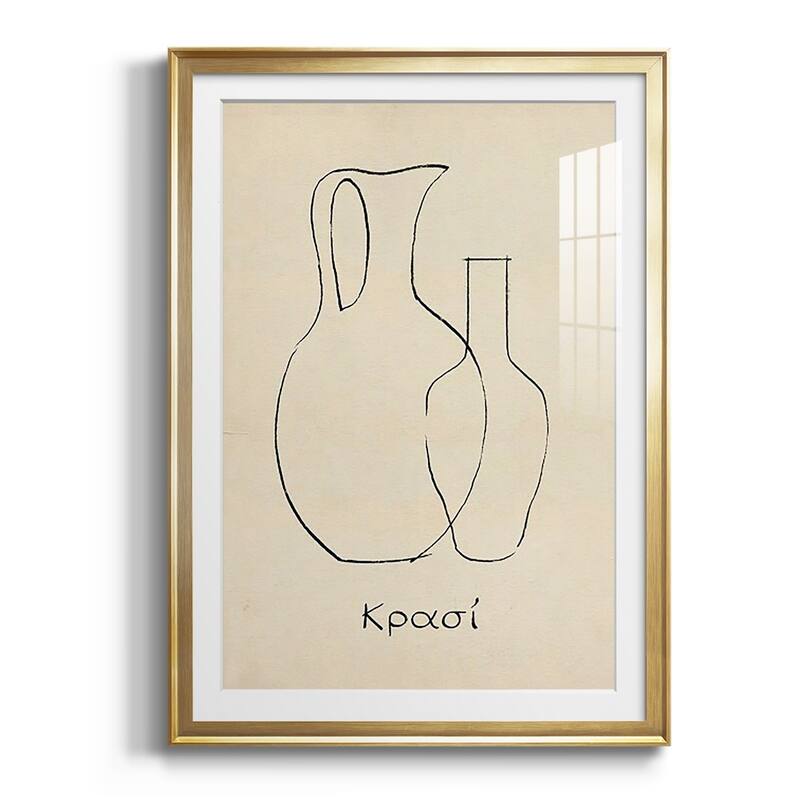 Greek Blessing II Premium Framed Print - Ready to Hang - 30.5X42.5 - Gold