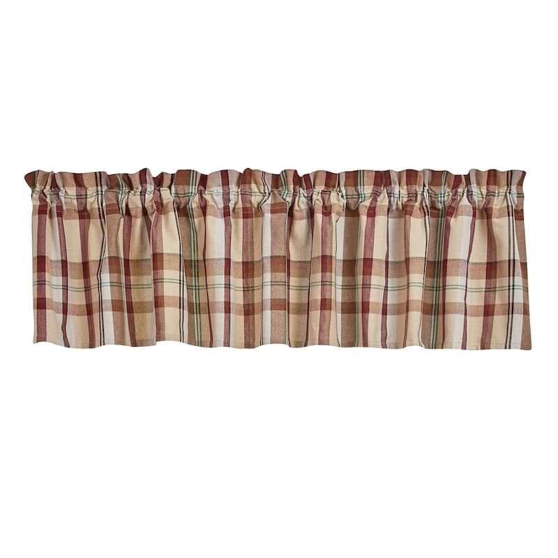 Park Designs Gamekeeper Plaid Valance 14"L - 72" x 14"