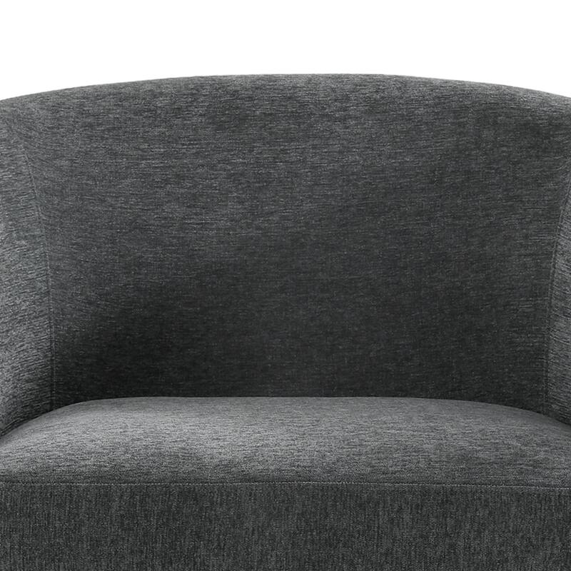 31.1'' W Modern Barrel Swivel Accent Chair