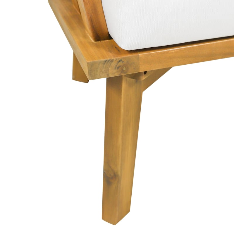 Set of 2 Acacia Patio Club Chair with Cushion by Christopher Knight Home