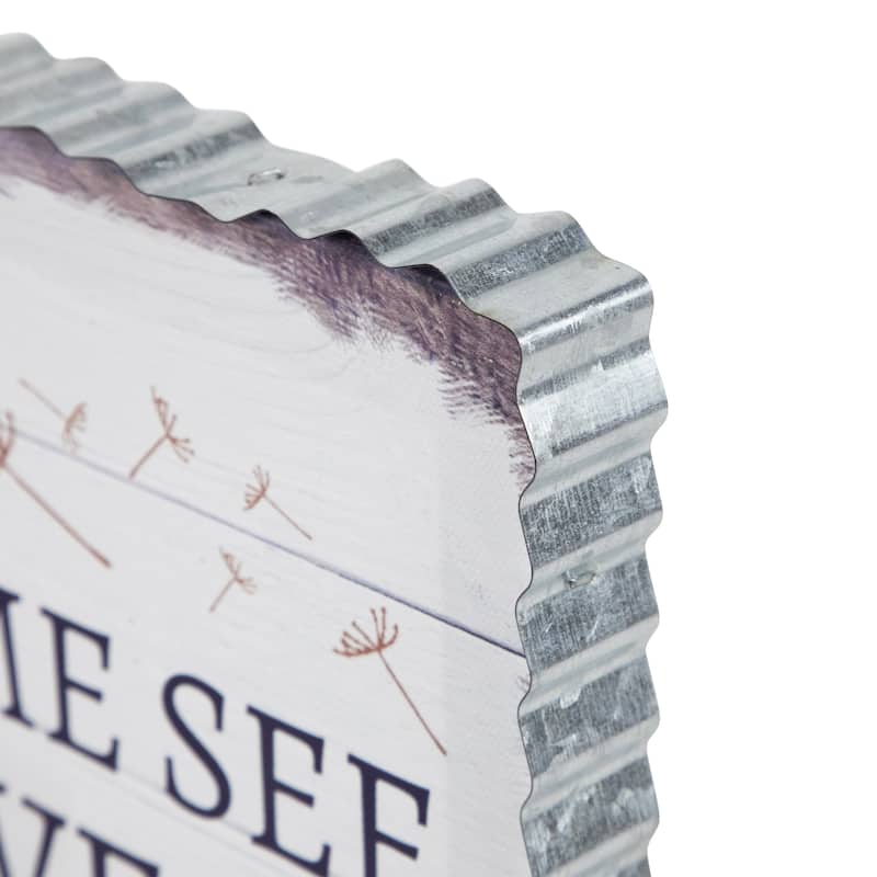 "Some See A Weed" Dandelion Framed Canvas Wall Art - 12"