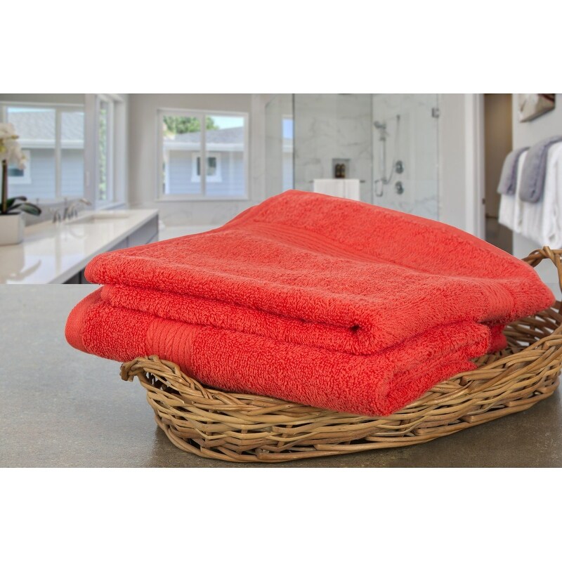 Hand Towels for Bathroom Cotton 600 GSM 18X28 Inch by Ample Decor - 4 Pcs -  Bed Bath & Beyond - 22119894