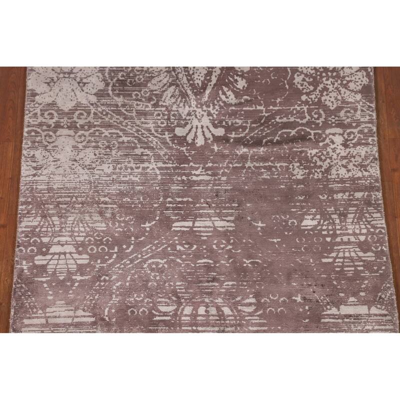 All-Over Abstract Indian Modern Area Accent Rug Handmade Wool Carpet - 3'7"x 5'4"