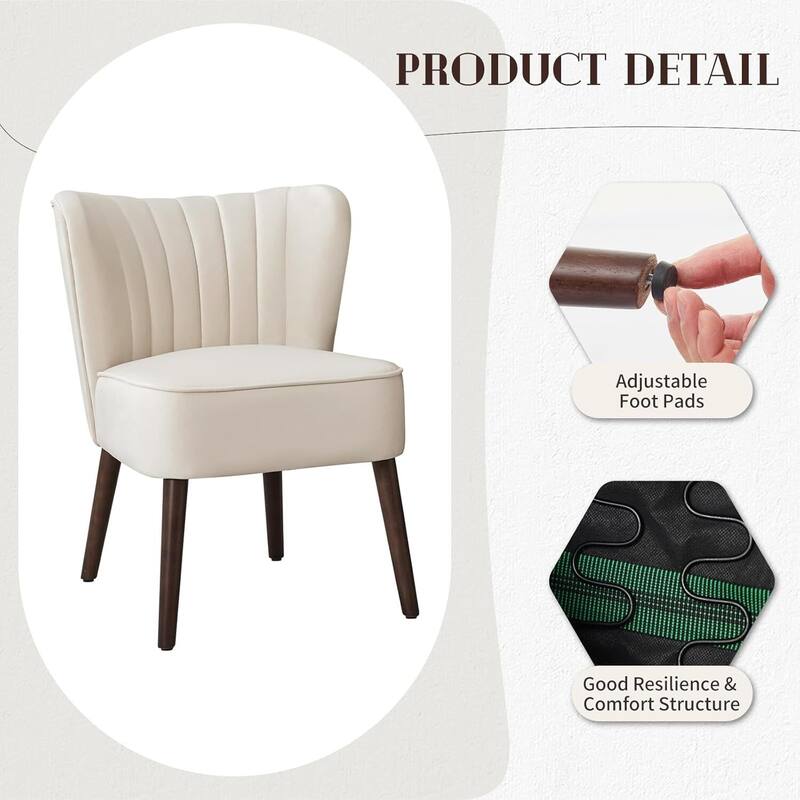 Modern Velvet Upholstered Living Room Chair for Bedroom Kitchen Dining Room