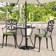 preview thumbnail 14 of 20, Nuu Garden Outdoor 3-Piece Cast Aluminum Patio Set with Cushions and Umbrella Hole