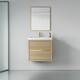 Option 23.62in L Oak Natural Wood + Antique White