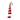 Whimsical Candy Cane Hat Christmas Figure, 19" Tall - Red, White