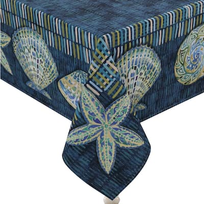 Laural Home Embellished Shells Tablecloth