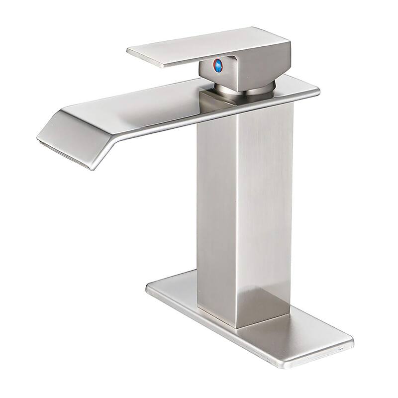 Chrome Waterfall Widespread Bathroom Sink Faucet